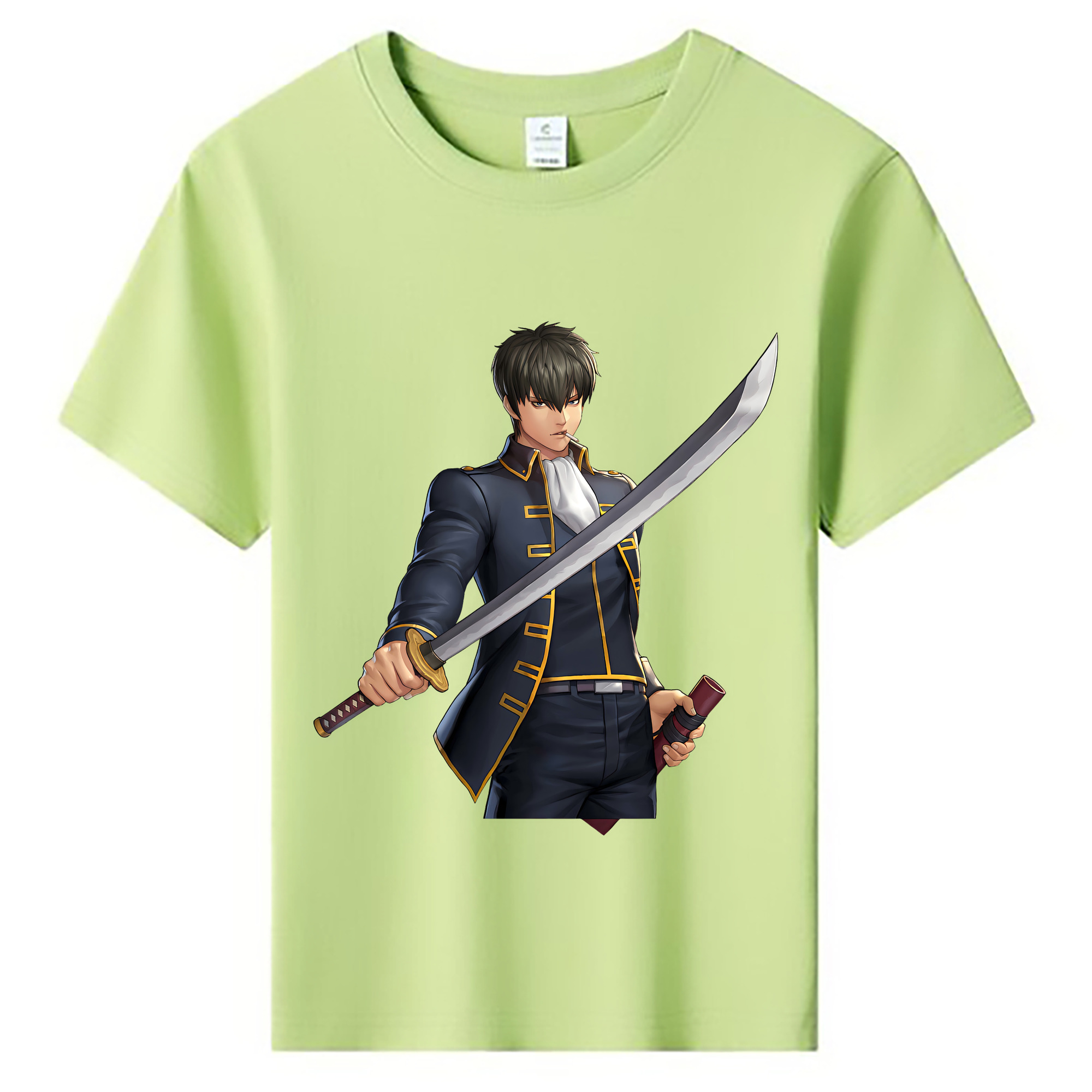 （画像用） ぎんたま 坂田銀時（さかたぎんとき） 神楽 志村新八（しむら しんぱち） GINTAMA Sakata Gintoki Kagura Shimura Shinpachi 綿100％キッズTシャツ（フロントプリント）
